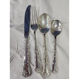 International WM Rogers ENCHANTED ROSE Service For 8 except for missing 2 knives